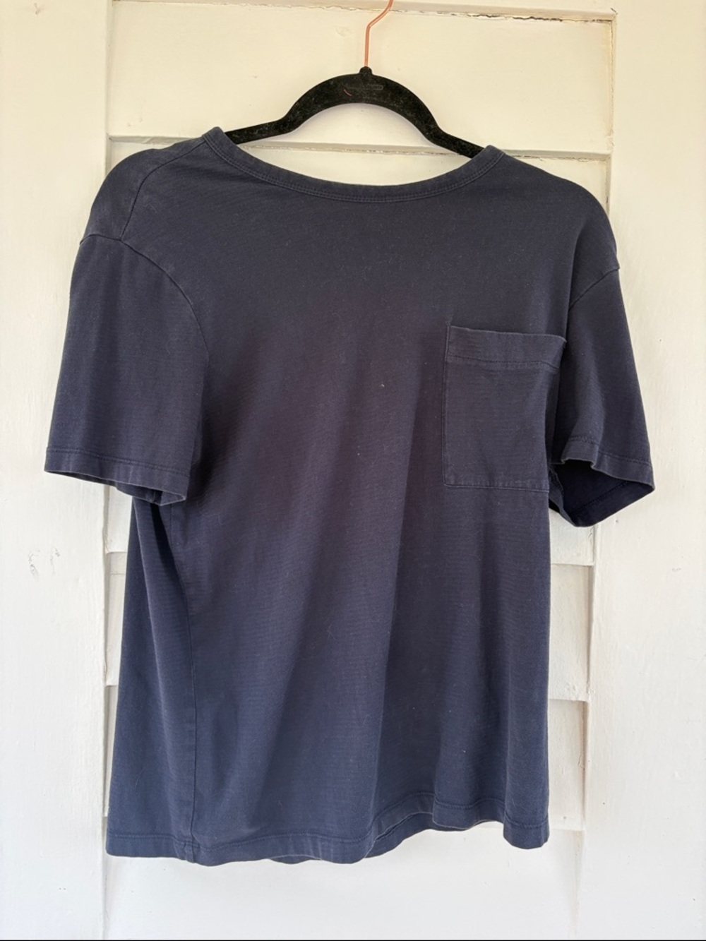 H&M Navy Short-Sleeve Pocket Tee